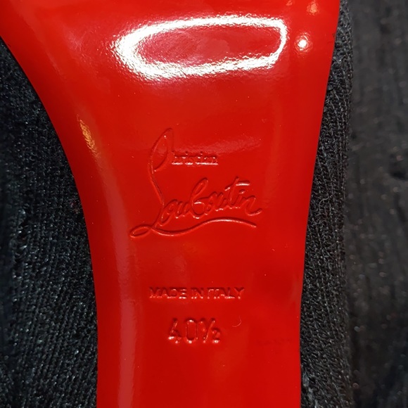 BRAND NEW Louboutin Sandrine Botta 80Tricot Lurex - Picture 6 of 12